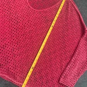 Oversized Free People Open Knit Long Sleeve Top Coverup Layering Shirt Large